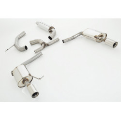 76mm Výfukový systém- Duplex VW Passat CC - s certifikátom ECE (991416C-X3-X)