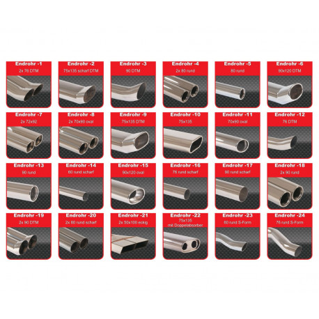 Výfukové systémy Friedrich Motorsport 3"(76mm) Výfuk (nerez) - s certifikátom ECE (981412VL-X3-X) | race-shop.sk