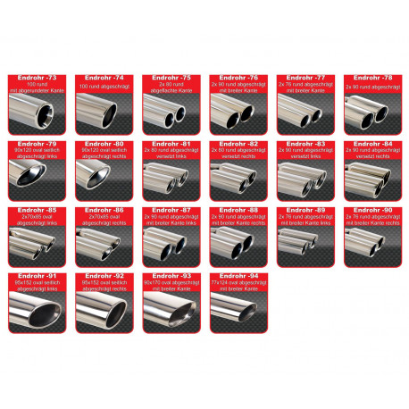 Výfukové systémy Friedrich Motorsport Gr.A Duplex Výfuk Opel Astra H - s certifikátom ECE (961167D-X) | race-shop.sk