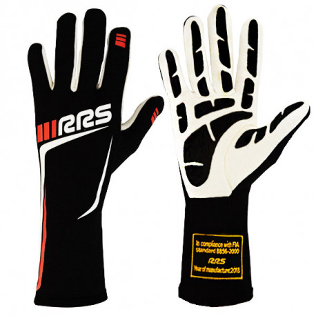 Rukavice FIA pretekárske rukavice RRS GRIP 3 (vnútorné šitie), modrá/červená | race-shop.sk