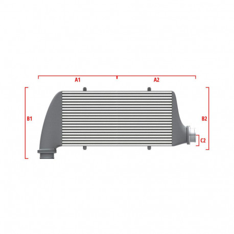 Na mieru Competition intercooler Wagner na mieru 500mm x 205mm x 80mm | race-shop.sk