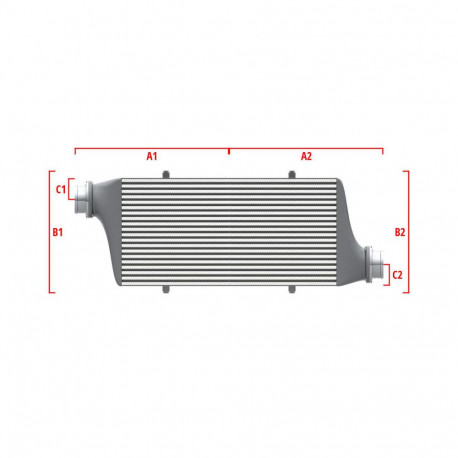 Na mieru Competition intercooler Wagner na mieru 500mm x 205mm x 80mm | race-shop.sk