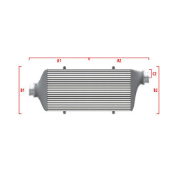 Competition intercooler Wagner na mieru 500mm x 205mm x 80mm
