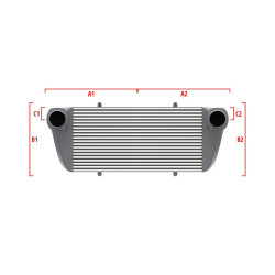 Competition intercooler Wagner na mieru 550mm x 400mm x 100mm