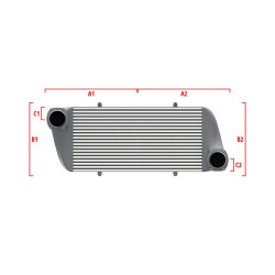 Competition intercooler Wagner na mieru 500mm x 205mm x 80mm