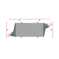 Competition intercooler Wagner na mieru 500mm x 400mm x 100mm