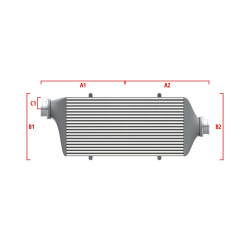 Performance intercooler Wagner na mieru 550mm x 400mm x 100mm