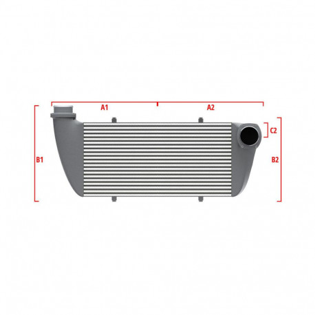 Na mieru Competition intercooler Wagner na mieru 500mm x 400mm x 100mm | race-shop.sk
