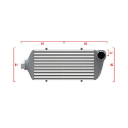 Competition intercooler Wagner na mieru 650mm x 400mm x 100mm