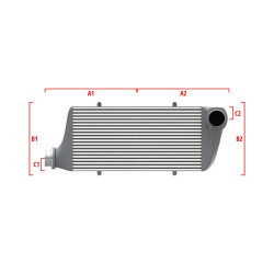Competition intercooler Wagner na mieru 500mm x 205mm x 80mm