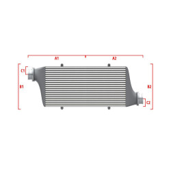 Competition intercooler Wagner na mieru 500mm x 400mm x 100mm