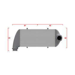 Competition intercooler Wagner na mieru 650mm x 400mm x 100mm