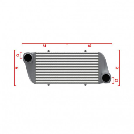 Na mieru Competition intercooler Wagner na mieru 650mm x 400mm x 100mm | race-shop.sk