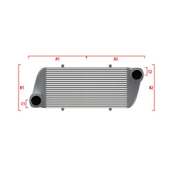 Performance intercooler Wagner na mieru 650mm x 400mm x 100mm