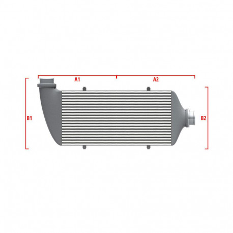 Na mieru Competition intercooler Wagner na mieru 600mm x 205mm x 80mm | race-shop.sk