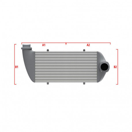 Na mieru Performance intercooler Wagner na mieru 600mm x 205mm x 80mm | race-shop.sk
