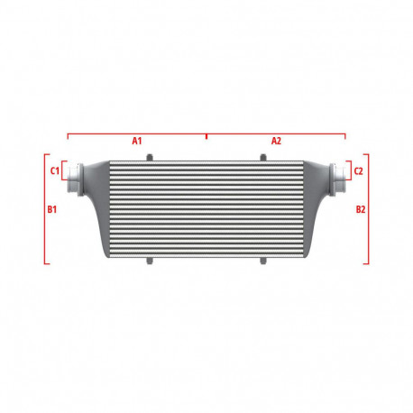 Na mieru Performance intercooler Wagner na mieru 600mm x 205mm x 80mm | race-shop.sk