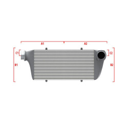 Competition intercooler Wagner na mieru 600mm x 205mm x 80mm