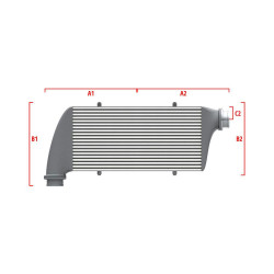 Competition intercooler Wagner na mieru 600mm x 205mm x 80mm