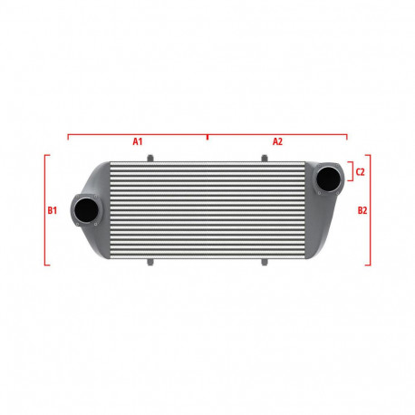 Na mieru Performance intercooler Wagner na mieru 600mm x 205mm x 80mm | race-shop.sk