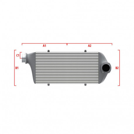 Na mieru Competition intercooler Wagner na mieru 700mm x 205mm x 80mm | race-shop.sk