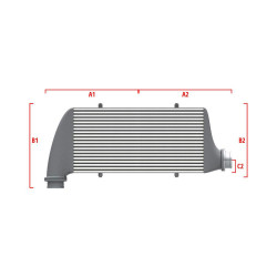 Competition intercooler Wagner na mieru 600mm x 300mm x 90mm