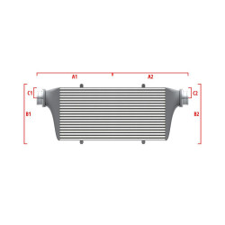 Performance intercooler Wagner na mieru 600mm x 300mm x 90mm