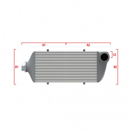 Na mieru Performance intercooler Wagner na mieru 600mm x 300mm x 90mm | race-shop.sk