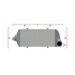 Performance intercooler Wagner na mieru 600mm x 300mm x 90mm