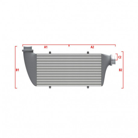 Na mieru Competition intercooler Wagner na mieru 500mm x 400mm x 100mm | race-shop.sk