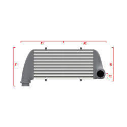 Performance intercooler Wagner na mieru 550mm x 400mm x 100mm