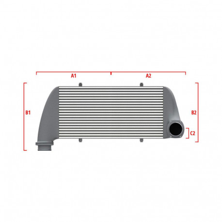 Na mieru Performance intercooler Wagner na mieru 550mm x 400mm x 100mm | race-shop.sk