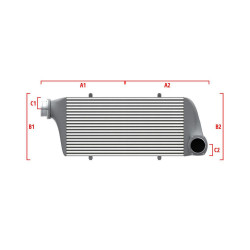 Performance intercooler Wagner na mieru 650mm x 400mm x 100mm