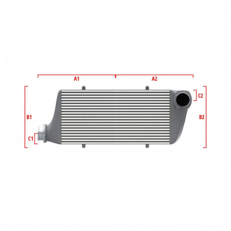 Na mieru Competition intercooler Wagner na mieru 500mm x 205mm x 80mm | race-shop.sk