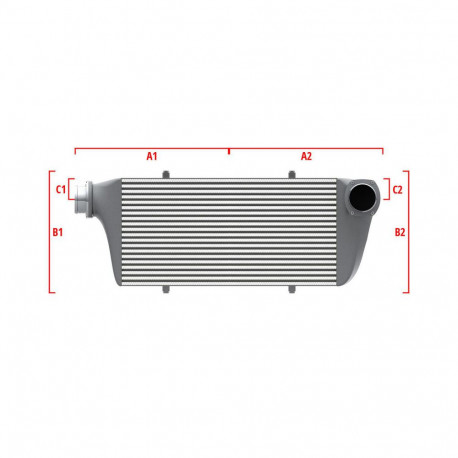 Na mieru Performance intercooler Wagner na mieru 600mm x 205mm x 80mm | race-shop.sk