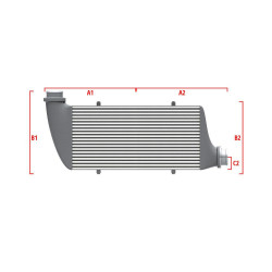 Performance intercooler Wagner na mieru 500mm x 300mm x 90mm