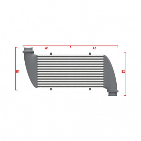 Na mieru Performance intercooler Wagner na mieru 550mm x 400mm x 100mm | race-shop.sk