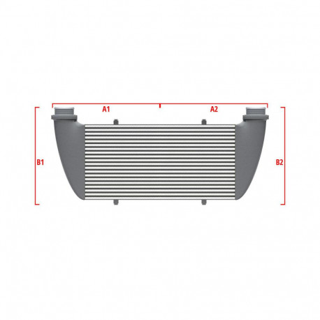 Na mieru Competition intercooler Wagner na mieru 650mm x 400mm x 100mm | race-shop.sk