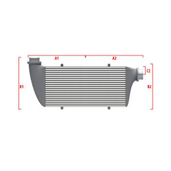 Competition intercooler Wagner na mieru 500mm x 205mm x 80mm