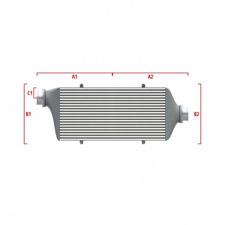 Na mieru Competition intercooler Wagner na mieru 500mm x 205mm x 80mm | race-shop.sk