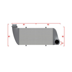 Performance intercooler Wagner na mieru 700mm x 205mm x 80mm