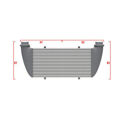 Performance intercooler Wagner na mieru 500mm x 205mm x 80mm