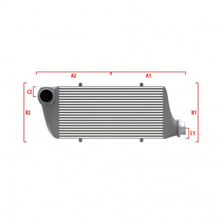 Na mieru Performance intercooler Wagner na mieru 600mm x 205mm x 80mm | race-shop.sk