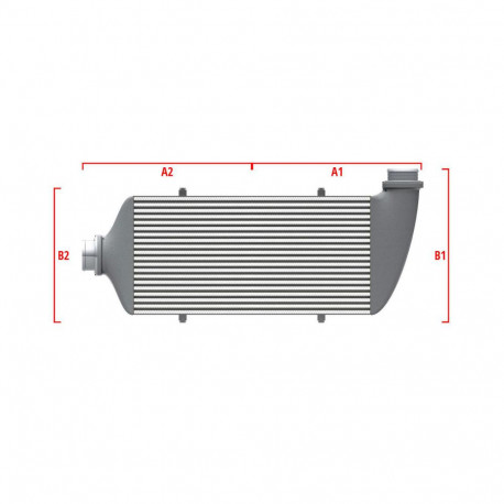 Na mieru Performance intercooler Wagner na mieru 600mm x 205mm x 80mm | race-shop.sk