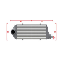 Competition intercooler Wagner na mieru 700mm x 205mm x 80mm