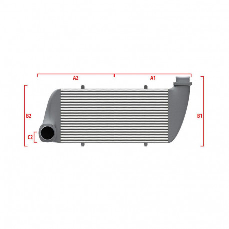 Na mieru Performance intercooler Wagner na mieru 600mm x 300mm x 90mm | race-shop.sk