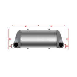 Performance intercooler Wagner na mieru 600mm x 300mm x 90mm