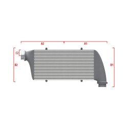 Competition intercooler Wagner na mieru 700mm x 300mm x 90mm