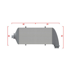 Competition intercooler Wagner na mieru 650mm x 400mm x 100mm
