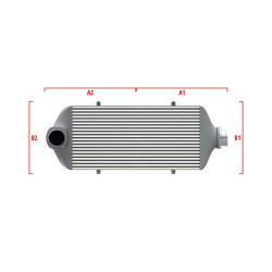 Competition intercooler Wagner na mieru 600mm x 205mm x 80mm